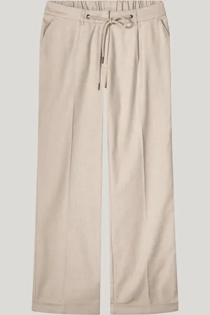 Summum Woman Trousers linen blend twill - 4s2781-12157 - 702 Pebble beige