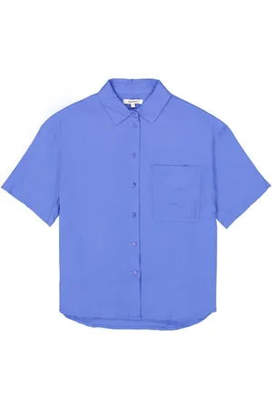Garcia Blouse Blouse D50038 2514 Dazzling Blue Dames