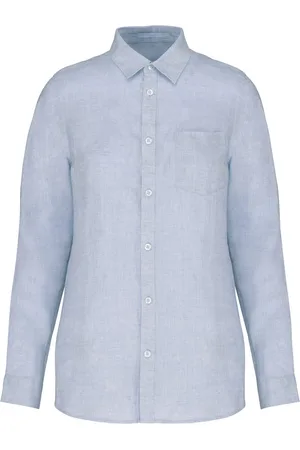 Merkloos Native Spirit Linnen damesblouse NS505 - - L