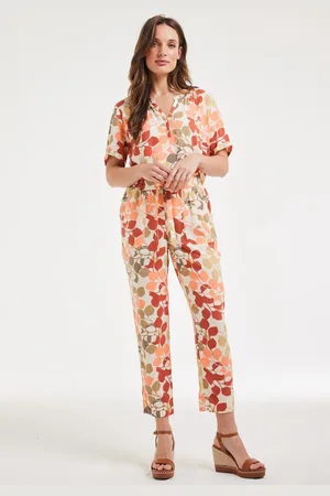 DIDI Dames Pants Sol Bright leaves print maat 40