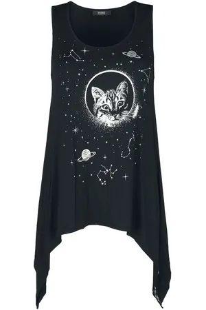 Banned Retro SPACE CAT Top - XS