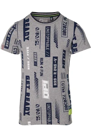 Quapi Jongens t-shirt Fabiano Melee Text - maat 146/152