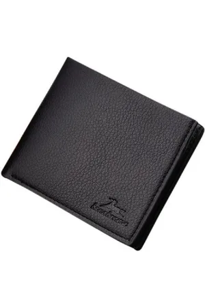 Merkloos Luxe Zwarte Portemonnee – Portefeuille - Heren Billfold