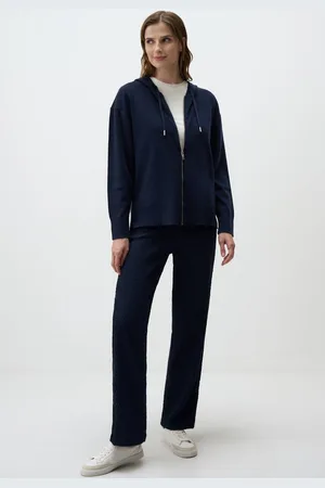Jimmy Key Marineblauw Hoodie Met Ritssluiting
