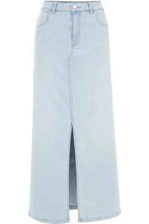 WE Fashion Dames maxi denim rok