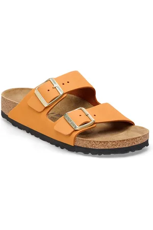 Birkenstock ARIZONA NUBUCK BURNT ORANGE - Dames slippers - Kleur: