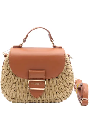 Flora & CO Trendy raffia crossbody tasje