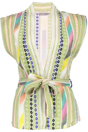 Geisha Gilet Gilet Met Ceintuur 55066 21 Green/lime Dames