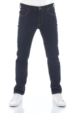 Lee Heren Jeans Broeken Daren Zip Fly regular/straight Fit Blauw Volwassenen Denim Jeansbroek