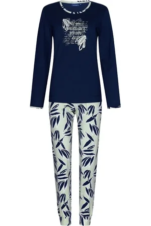Pastunette Donkerblauwe katoenen pyjama -