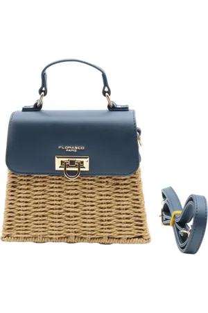 Flora & CO Trendy raffia crossbody tasje