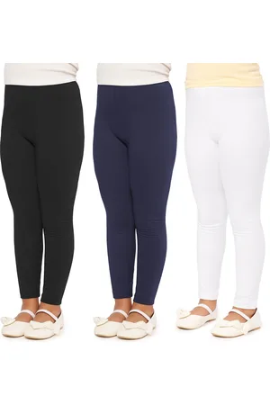 Merry Style 3 Pak Meisjes Leggings - Sport - Vrijetijdsbroek - Lang - Katoen – Sportbroek – – 128 – MS-MS10-225-LE