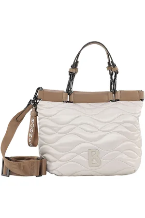 Bogner Handtas Schoudertas Bavarian Wool Aurela Handbag Crème