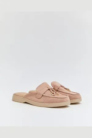 Buonarotti Dames Loafers - Mocassins - Taupe - Suedine