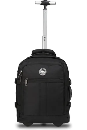 Cabin Max CabinMax Metz Hybrid Reistas – Handbagage 24L Wizzair – Rugzaktrolley – Rugzak Transavia - 40x30x20 cm – Compact Backpack – Zwart