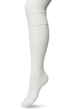 Bonnie Doon Bio Kabel Kniekousen Dames maat 36/42 - Klassiek Kabel patroon - Biologisch Katoen - Uitstekend comfort - Classic Cable Knee High - OEKO-TEX - Gladde Naden - Duurzaam Huidvriendelijk Bio Katoen - Crème - Ivoor - BP211507.110