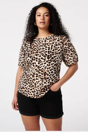 MS Mode T-shirt T-shirt met panterprint