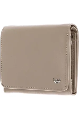 Golden head Leren Portemonnee Madrid RFID Protect Zipped Billfold Coin Wallet Beige