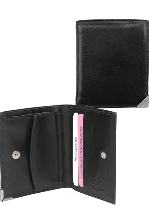 dR Amsterdam Leren billfold van | Portemonnee heren klein | Billfold portemonnee heren | Beurs heren | Herenportemonnee leer | Portefeuille met RFID bescherming | RFID | Toronto - 15577 Black