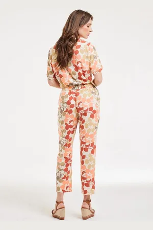 DIDI Dames Pants Sol Bright leaves print maat 42