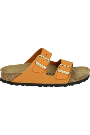 Birkenstock ARIZONA NUBUCK BURNT ORANGE - Dames slippers - Kleur: