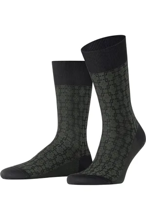 Falke Artwork Tie Sokken Heren 12576 3000 black 41-42