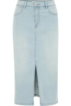 WE Fashion Dames High rise denim rok
