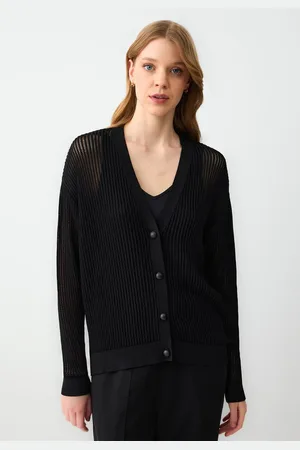 Jimmy Key Zwarte Geknoopte Cardigan