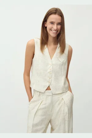 mbyM Flavio-M gilet met print