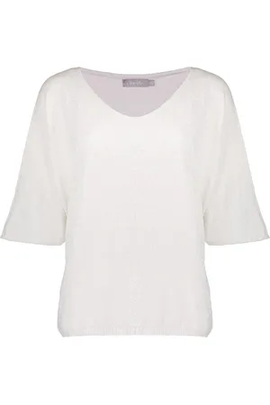 Geisha T-shirt T Shirt Met V Hals En Wijde Mouwen 54050 70 Light Sand/silver Dames