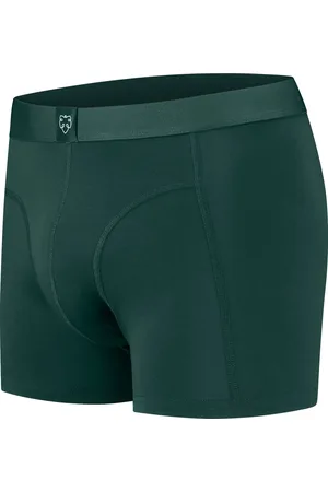 A-dam Falco Solid - Boxershort - Biologisch Katoen - Onderbroek - Ondergoed - Heren - Volwassenen - Groen - XL