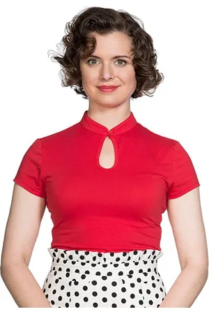 Dancing Days Mandarin collar Top - L