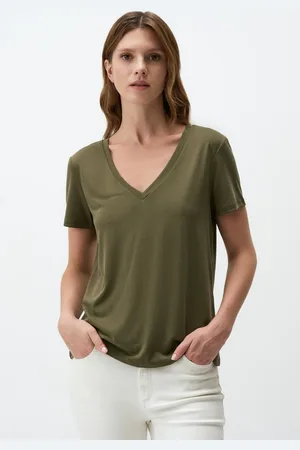 Jimmy Key V-Hals Kort Mouw Basic T-Shir
