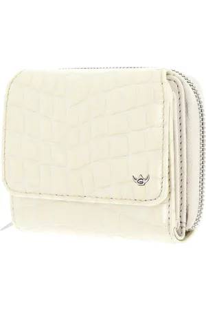 Golden head Leren Portemonnee Cayenne RFID Protect Zipped Billfold Coin Wallet Crème