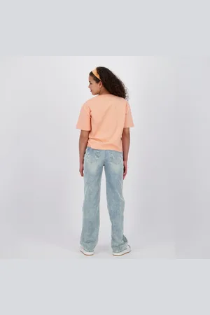 Raizzed Meisjes spijkerbroek Mississippi Light Blue Stone Wide leg