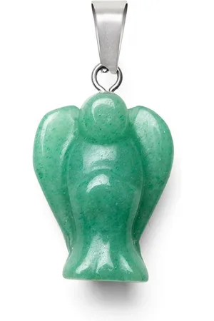 Zentana Amazoniet Hanger - Groene Beschermengel - Edelsteen Engeltje - Kalmering - Sieraden voor Vrouwen & Dames