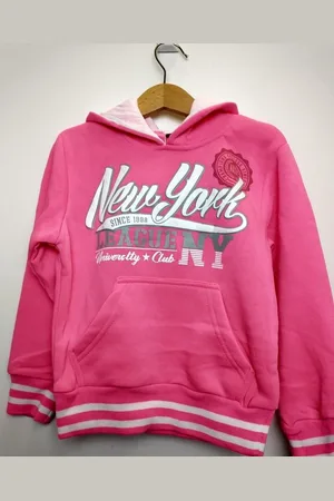 Merkloos Meisjes sweater New York wit 158/164