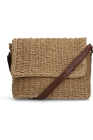 Manfield Raffia schoudertas