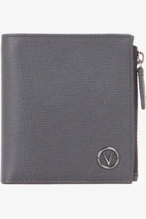 VALENTINO Leren Portemonnee Plama Wallet Zwart