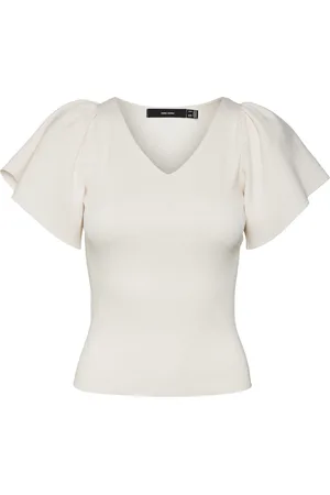 VERO MODA VMGINNY SS V-NECK PULLOVER NOOS Dames Trui