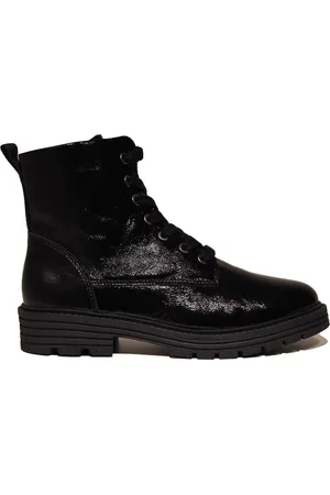 Solidus Zwarte Veterboots Lak Wijdte K