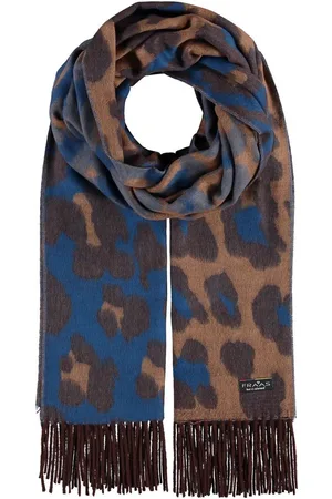 Fraas Sjaal Leo Scarf Blauw Veelkleurig