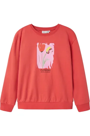 NAME IT Zomer sweat shirt meisjes - koraal - Nkffatama