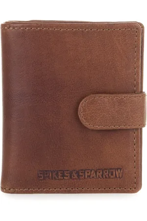 Spikes&Sparrow Leather RFID Billfold Wallet - Michigan - Cognac