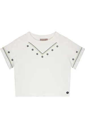 Like Flo Zomer sweater meisjes teens - off wit - cropped - Dazy