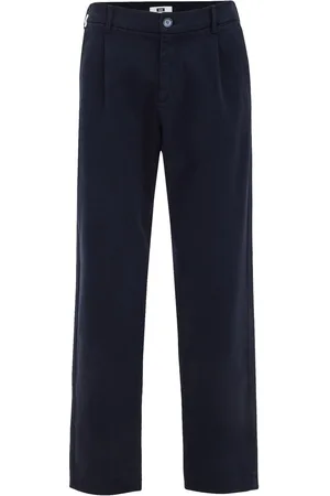 WE Fashion Heren loose fit chino met stretch