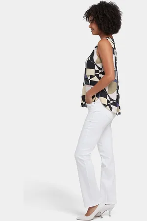 NYDJ Mouwloze Pintuck Blouse