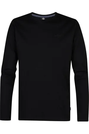 Petrol Industries Heren Logo T-shirt Lange Mouwen Dolphinpark -