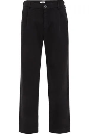 WE Fashion Heren loose fit chino met stretch
