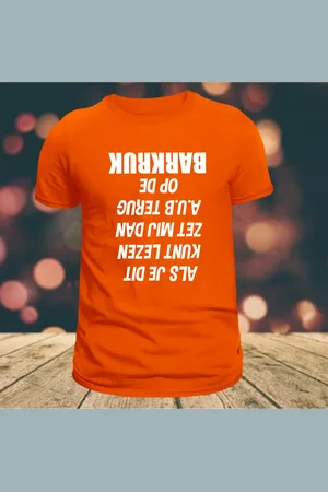 B and C Shirt barkruk- Koningsdag Shirt- Koning- shirts maat XL